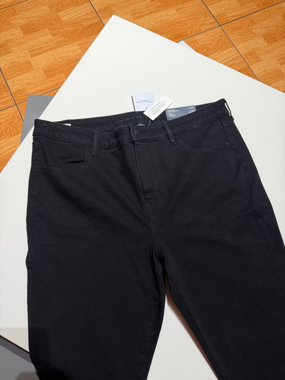 American Eagle Outfitters Black High-Rise Skinny Jeans - size 18 - Picture 7 of 8